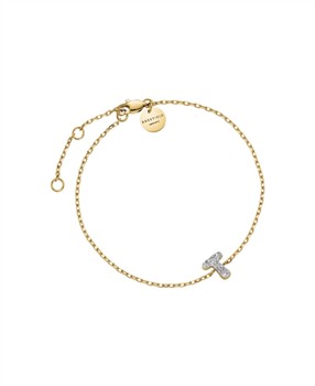 Rosefield Pave Letter T Bracelet JBMTG-J1120, fra Rosefield