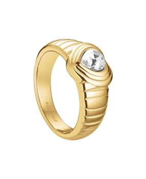 Rosefield Ridged Heart Ring JRWH50G-J993, fra Rosefield