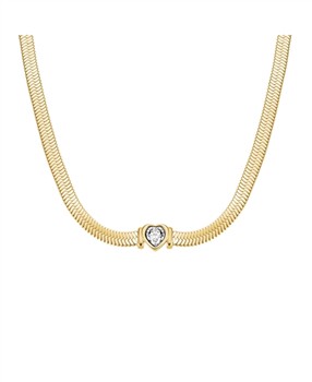 Rosefield Snake Heart Necklace JNSWG-J1002, fra Rosefield