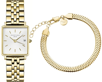 Gavesæt med armbånd og elegant ur, Rosefield