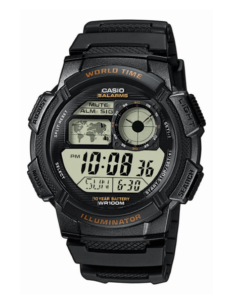 AE-1000W-1AVEF, Casio Collection sort Herre ur